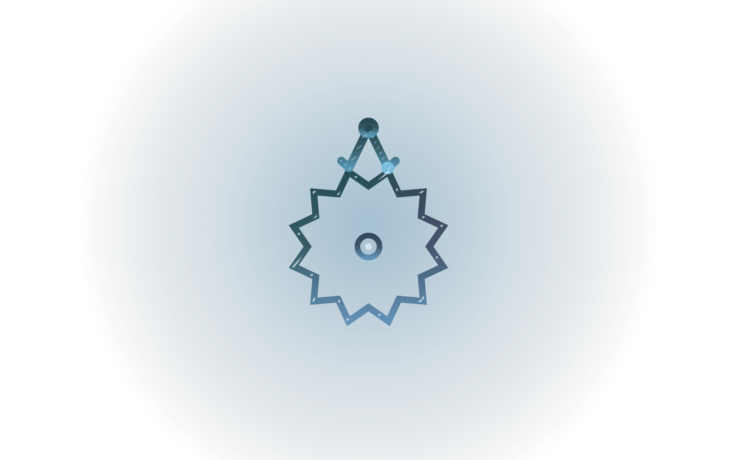 WitnessMark escapement mark in layered blued steel